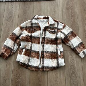 Pinkblush maternity Flannel Pattern Jacket